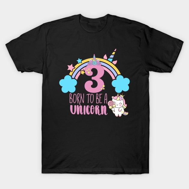 Born to be a Unicorn T-Shirt by Artist usha